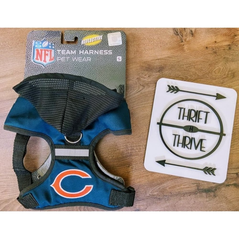 NFL Chicago bears team pet harnees small